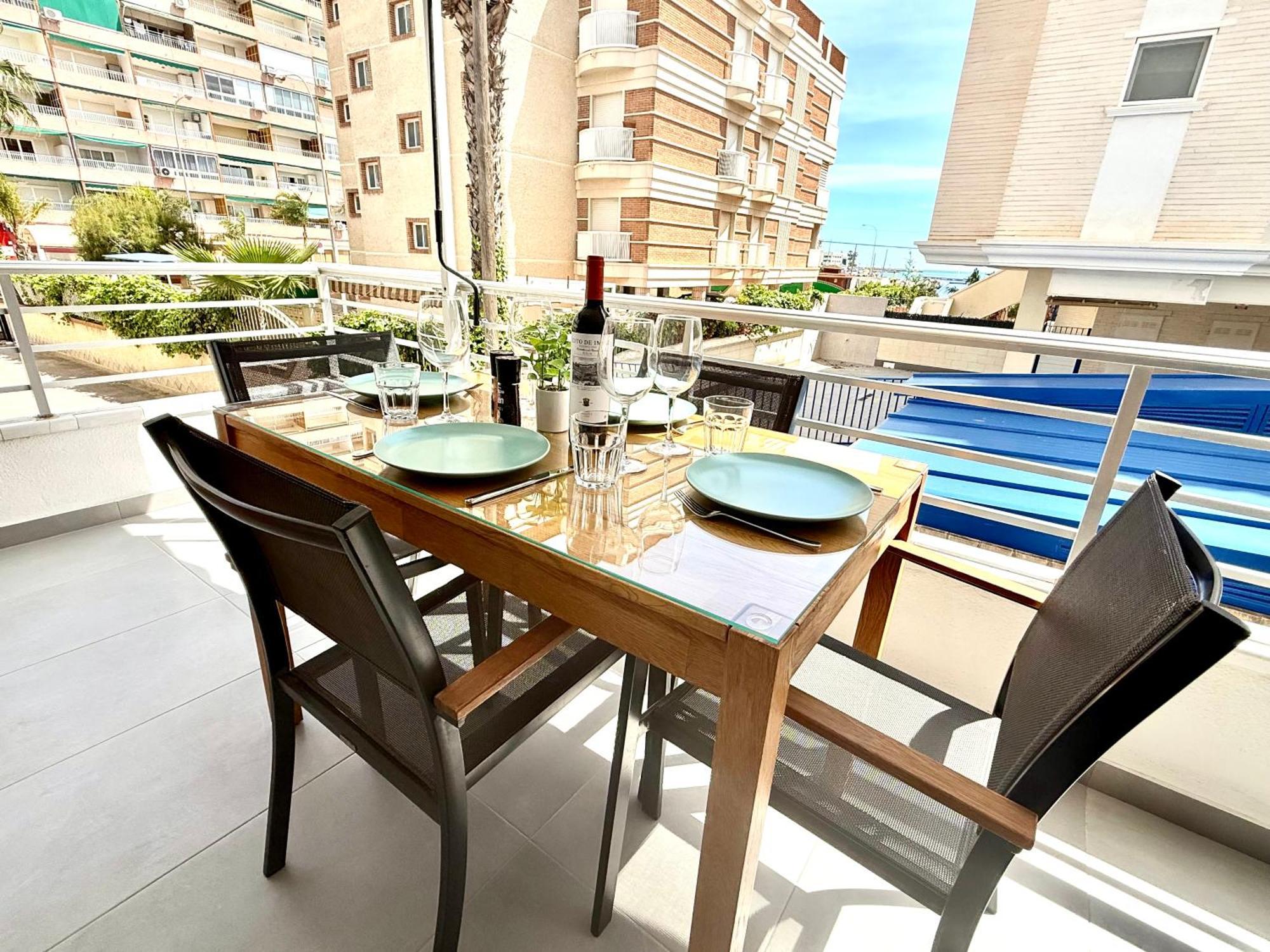 Be Happy, Santa Pola Apartamento A 50 Metros De La Gran Playa Esterno foto